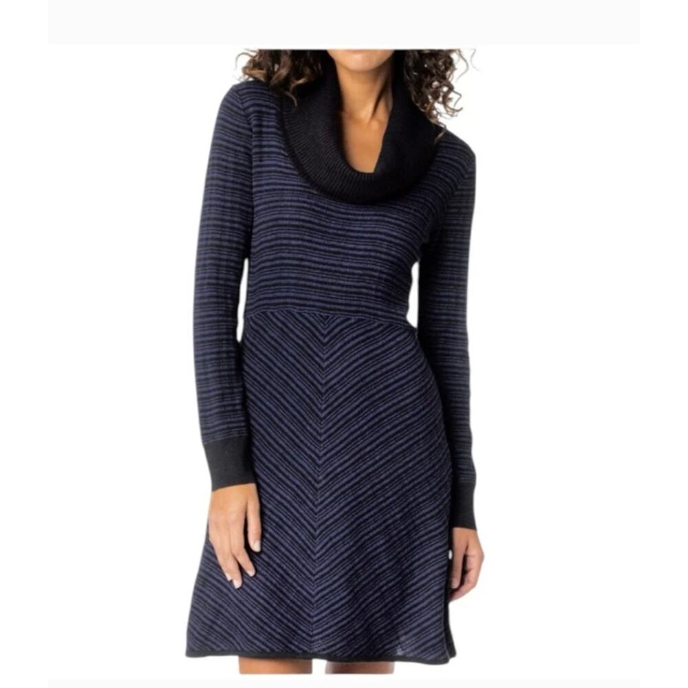 PrAna Monica Sweater Dress In Charcoal Size M